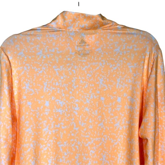 Adidas Printed Aeroready 1/4 Zip Golf Pullover Acid Orange Women’s Large - Picture 8 of 15